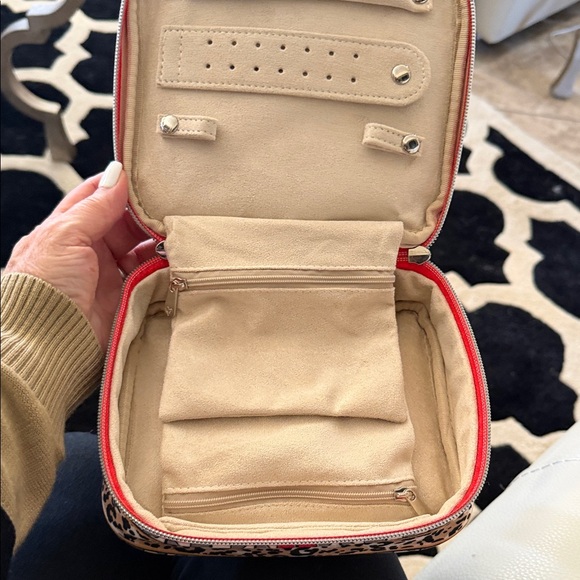 Brighton Red and Leopard Print Tote Set - Picture 5 of 6